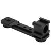 Aluminum y Triple Hot Shoe Mount Bracket, C for one Hot Shoe Mount with 1/4 S Hole, Weight CNC Macd Black Anodized for Phone view 1
