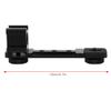Aluminum y Triple Hot Shoe Mount Bracket, C for one Hot Shoe Mount with 1/4 S Hole, Weight CNC Macd Black Anodized for Phone view 4
