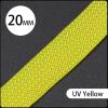 1Pc 1~50M PET Braid Sleeve High Density 20mm Insulated Expandable Cable Wrapping Sheath Protector Braided Wire Organizer(UV Yellow,2 Meters) view 2