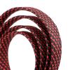 1Pc 1~50m PET Expandable Braided Sleeve 2~25 mm Tight High Density Wire Insulated Protection Cable Sheath(Black Red,4mm,50 Meters) view 2