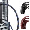1Pc 1~50m PET Expandable Braided Sleeve 2~25 mm Tight High Density Wire Insulated Protection Cable Sheath(Black Red,4mm,50 Meters) view 3