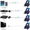 Gaming Headset, Surround Sound Over Ear Headphones with Mic, LED Light for Mac Laptop view 2