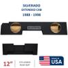 12" Dual Sealed sub Box, fits 88-98 Chevy Silverado ext-cab Speaker Box subwoofer Enclosure Stereo car Audio Home Audio view 2