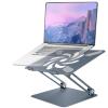 Aluminum y Foldable Laptop Stand, Height Computer Stand Holder, with Bracket for Laptop Notebook T, Space Desk for Home Use view 3
