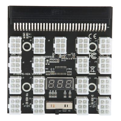 17 Ports 6Pin Distribution Board A, Distribution Board e, Maximum Support 1200W with LED Vol Di, 12V for Video Card