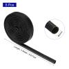 MECCANIXITY 5Pcs Wire Insulation Braid Fire Sleeve,9.8Ft-6mm ID Black, High Temp Silicone Coated Fiberglass Sleeving for Automotive Hose Lines Electrical Wiring view 2