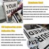 Digital Radar Speed Detector Sign radar speed signs, Solar Powered LED Radars Feedback Sign, 20"x27"/24"x35" Speeds Display Radars Traffic Signs with Accessories view 3
