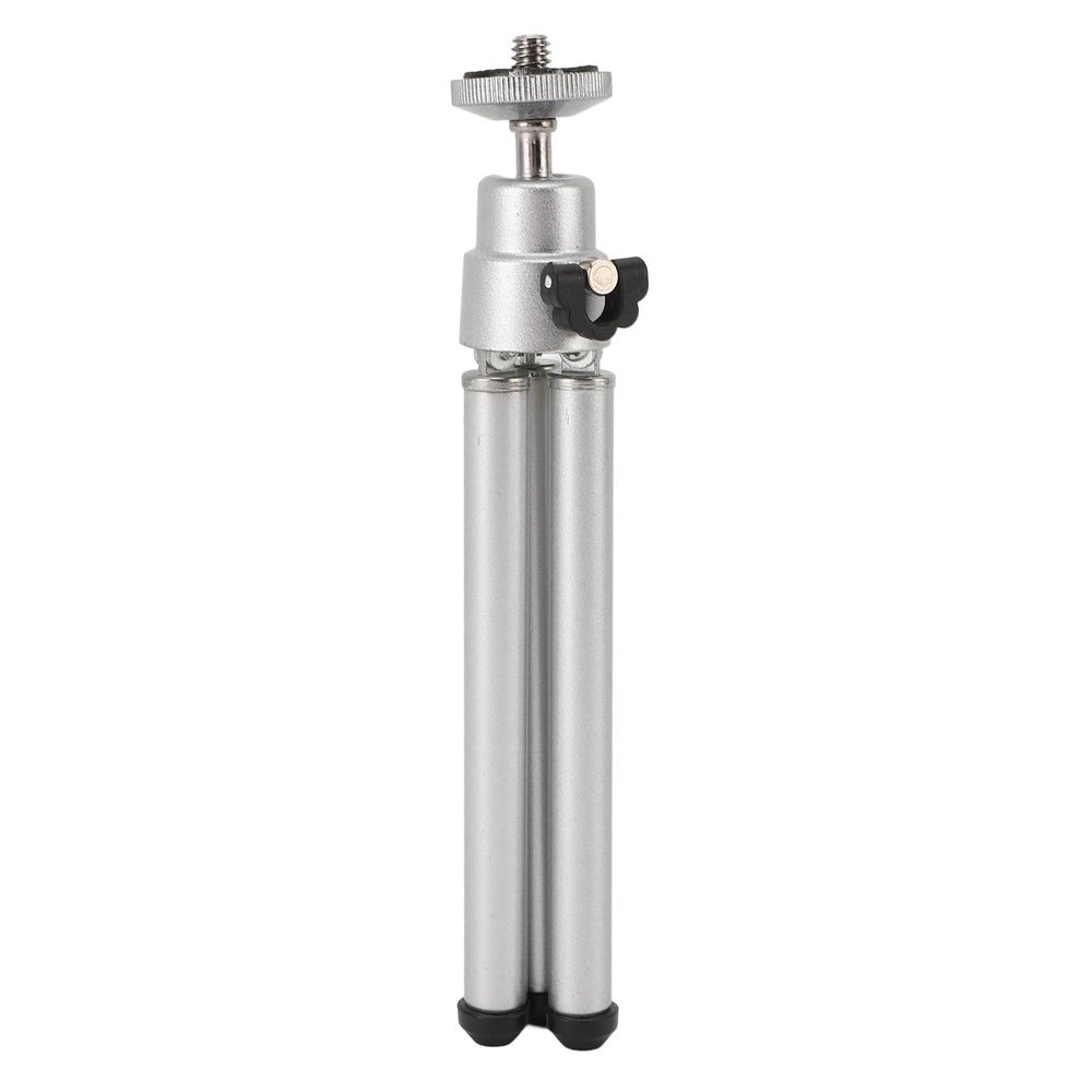 Lylithuif Tripod with Light for Fan, Adjustable Aluminum Alloy Bracket, 15, 30cm Height, Retractable Storage, 6mm Threaded Connection for Outdoor Camping,
