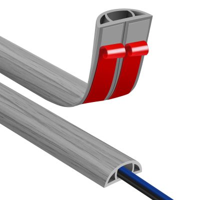 Floor Cord Covers for Wires 10FT Cable Hider Wire Cover Self Adhesive Cord Hider Floor for Offices, Homes, Workshops, Warehouses Cable Cavity 0.39" W x 0.27" H