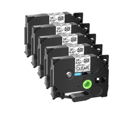 5PK/10PK Label Tape Compatible with TZ TZe-231 131 631 Laminated Cassettes for Maker 12mm(5PK-Mix-Colors)