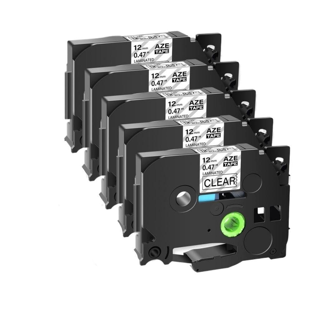 5PK/10PK Label Tape Compatible with TZ TZe-231 131 631 Laminated Cassettes for Maker 12mm(5PK-Mix-Colors)