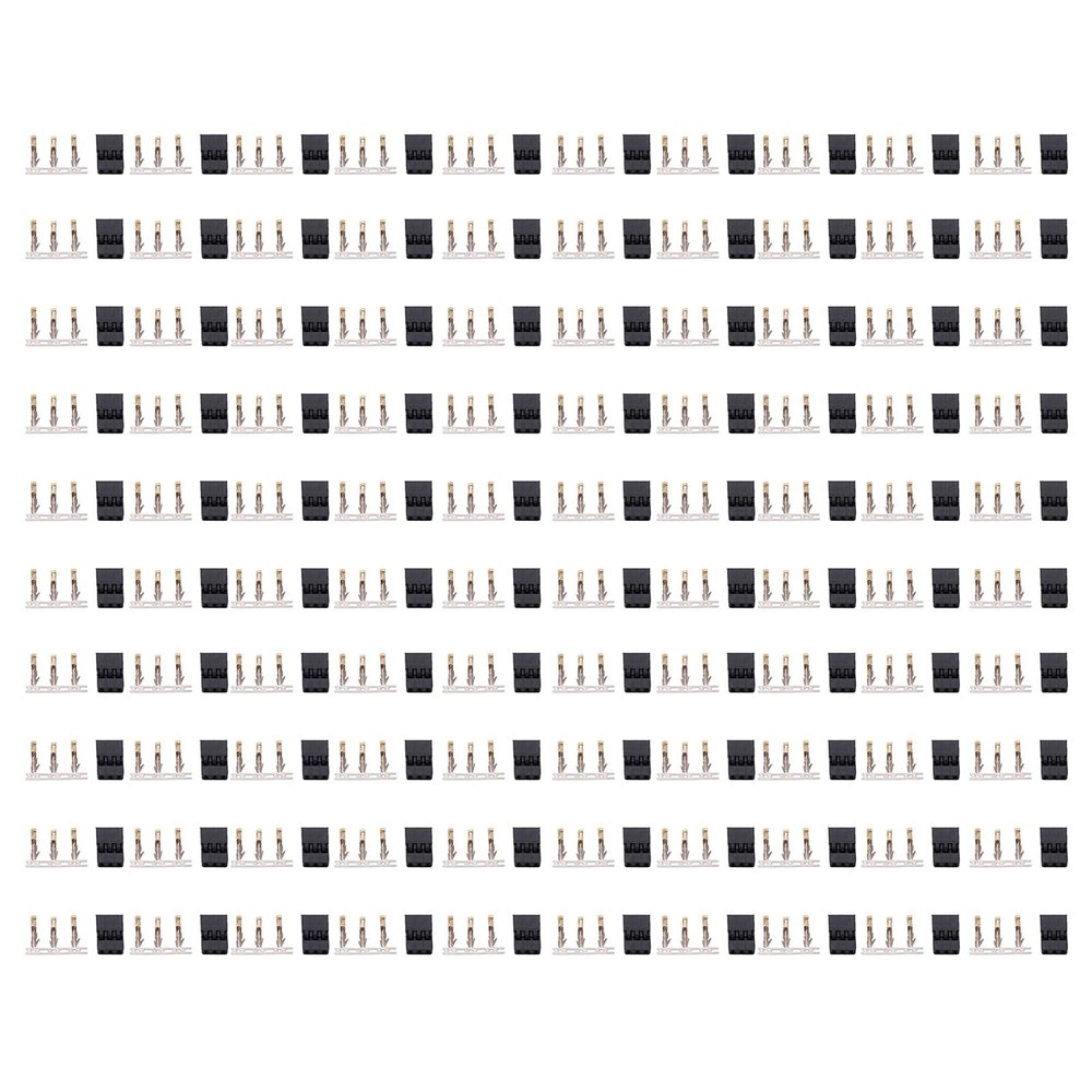 for 100PCS 11010 Male JR Plug DIY Pin Kit Gold Plating Connector Ideal for Electronic Equipment and Model Aircraft Compatibility with