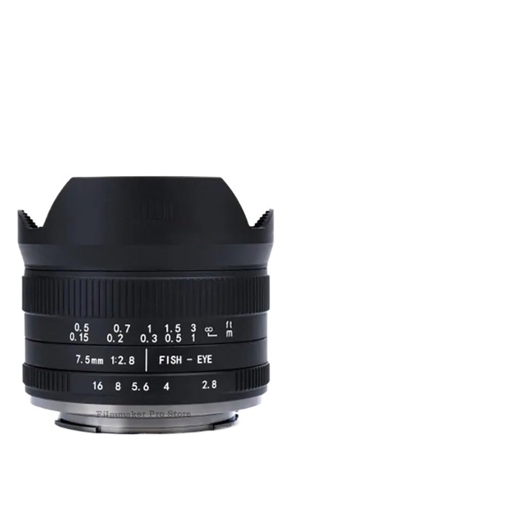 Compatible for Sony E-Mount 7.5mm F2.8 APS-C Fisheye Manual Focus Lens Z M4/3 XF X EF-M Mount(Z)