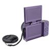 Wisoqu Digital Camera, 64MP 4K Video Recording 18x Digital Zoom Auto Focus 3 Inch Flip LCD Screen with Built in LED Fill Light, for Vlogging and Everyday Moments (Purple) view 2