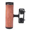 Akozon Camera Cage Wooden Handle 1/4 Inch Adjustable Screw Mount Camera Expansion Frame Side Hand Grip view 1