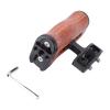Akozon Camera Cage Wooden Handle 1/4 Inch Adjustable Screw Mount Camera Expansion Frame Side Hand Grip view 2