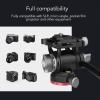 Panoramic Tr Head 360 Degree, Aulic Fluid Video Head, Aluminum y Tr for DSLR C, with vable Handle and L Sd Positioning Baffle, Compatible view 2