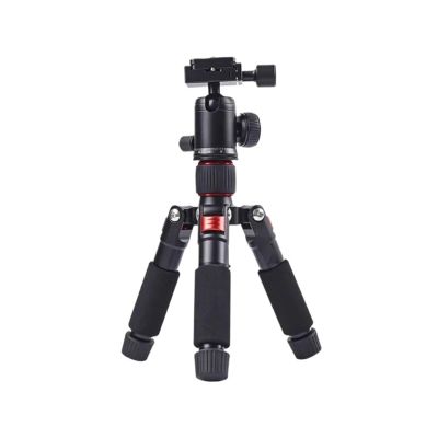 Compatible for Camera, Portable Tabletop Tripod with 360 Ball Head, Lightweight Mini Travel Stand(Red)