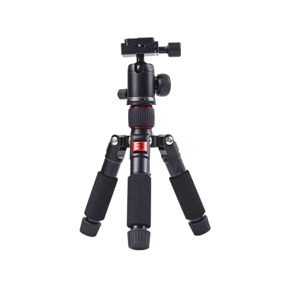 Compatible for Camera, Portable Tabletop Tripod with 360 Ball Head, Lightweight Mini Travel Stand(Red)