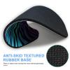 Purple Blue Green Camouflage Zebra Stripes Round Mouse Pad Cute Funny Computer Mousepad Premium Washable Desktop Protection Mouse Mat with Non-Slip Rubber Base for Home Office view 3