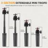 Compatible for Camera, Extension Pole Tripod with Handle Grip, Mini Selfie Stick for Vlogging view 2
