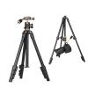 Compatible for DSLR Camera, Aluminum Travel Tripod with Ball Head & Quick Release Plate, Lightweight Video Support view 1