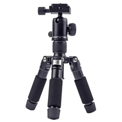 Compatible for Camera, Portable Tabletop Tripod with 360 Ball Head, Lightweight Mini Travel Stand(Silvery)