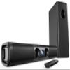 RIOWOIS Sound Bar for Smart TV,3.1ch Soundbar with Wired Subwoofer,100W Deep Bass, TV-ARC/Optical/AUX/Bluetooth 5.3 Connect, Surround Sound System for TV PC/Gaming/Projectors view 1