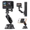 1Zero Dual Suction Cup Car Mount for GoPro Action Camera & Phone, Magnetic Mount for Go Pro, 3-in-1 Car Phone Holder for Magsafe, Compatible with GoPro Hero13/12/11/10/9 Insta 360 DJI Osmo Action view 1