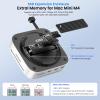 Mac mini M4 Docking Station with Display Port M.2 NVMe Enclosure, Mac mini M4 Dock Hub with 10Gbps UBS A USB C, SD TF Card Slots, 3.5mm Audio Jack view 4
