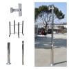 Adjustable Surveillance Camera Pole Mount - Detachable Sections for Flexible Installation in Security Monitoring view 1