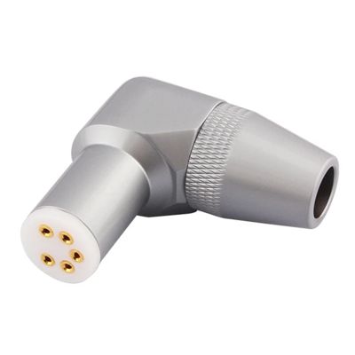 for ABGG-Fever-Grade Vinyl LP Record Player Tonearm Heads Five-Pin 5Pin Plug Seat Tonearm Seat Heads Signal Line Pin Tonearm(Silver Elbow)