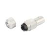 1pc for VIB-ORG Gold/Rhodium Plated Brass Female 5pin DIN Connector LP Turntable Recorder Tonearm Tone Arm Plug Vinyl Jack for PTFE LP105(Rhodium Plated Brass) view 3