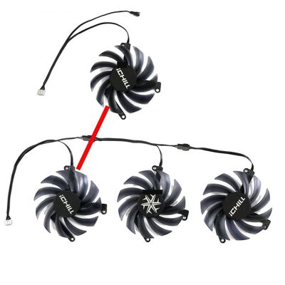 85mm CF-12915S Graphics Card Fan for INNO3D RTX 3070 3070Ti 3080 3080Ti 3090 for ICHILL X4 OC VGA Video GPU Cooler CF-12910S(1 Piece Type A Fan)