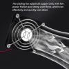 80mm Fan Portable Cooling Fan 0-60 Temperature Control for Tablet Receiver Router Computer Cabinet Component Home Theater view 3