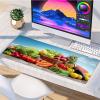 Fruit Mouse Pad, Color Gaming Mouse Pad 40x20in, Stitched Edges Large Desk Mat, Office Desk Accessories, Mousepad with Non-Slip Rubber Base, Large Gaming Keyboard Mat, for PC, Office Desktop Y-6065 view 3