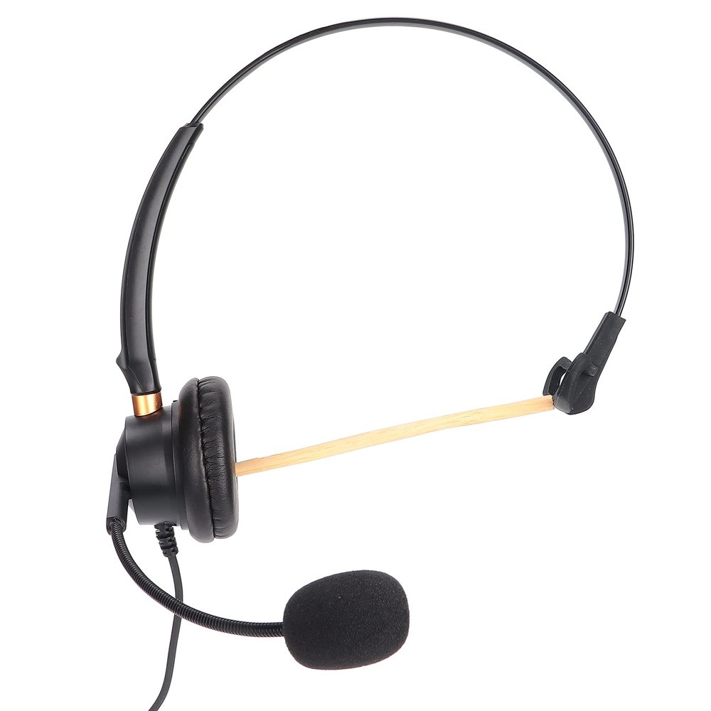 GOTOTOP Phone Headset with Microphone, Wired Over Ear Call Center Telephone Noise Cancelling Headset with 2.5mm Headphone Jack