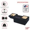 10" Dual Sealed L7S L7R solobaric sub Box, fits 82-92 Chevy Camaro Speaker Box subwoofer Enclosure Stereo car Audio Home Audio view 3