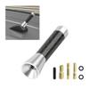 VCYOPN Car Short Antenna, 1.43 Inch Waterproof Carbon Fiber Auto Antenna Replacement Mast with Screws, Aluminum AM/FM Roof Radio Reception Antennas Mast for Cars Trucks SUVs (Silver) view 1