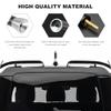 VCYOPN Car Short Antenna, 1.43 Inch Waterproof Carbon Fiber Auto Antenna Replacement Mast with Screws, Aluminum AM/FM Roof Radio Reception Antennas Mast for Cars Trucks SUVs (Silver) view 3
