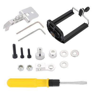 Gucagle Phone Mount Holder Adjustable Universal Durable RC Transmitter Accessory Compatible with Flysky FS i6 FS I6S FS i6X for FPV Drone Racing ABS Aluminum Alloy 55 85mm 94g