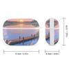 Headphone Cover with Keychain Shockproof Sunset River Protective Cover Case Supports Wireless Charging Front LED Visible view 2
