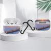 Headphone Cover with Keychain Shockproof Sunset River Protective Cover Case Supports Wireless Charging Front LED Visible view 4