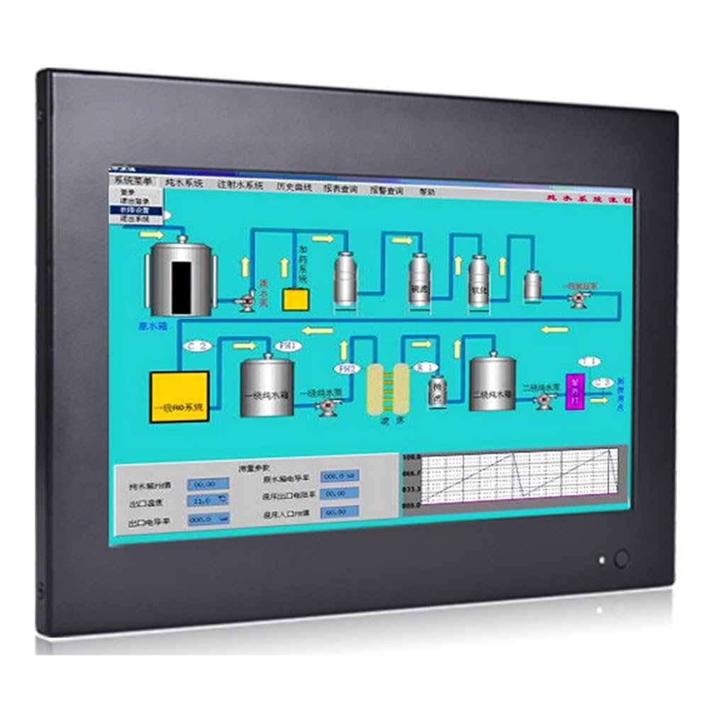 ANDAQI 10.1 Inch Backlit TFT LED Embedded Industrial Panel PC, Resistive Touch Screen, I5 3317U 3337U, PW12, 1024 x 600, HDMI, VGA, 2 x COM, 0 RAM, 0 Storage, Barebone No System