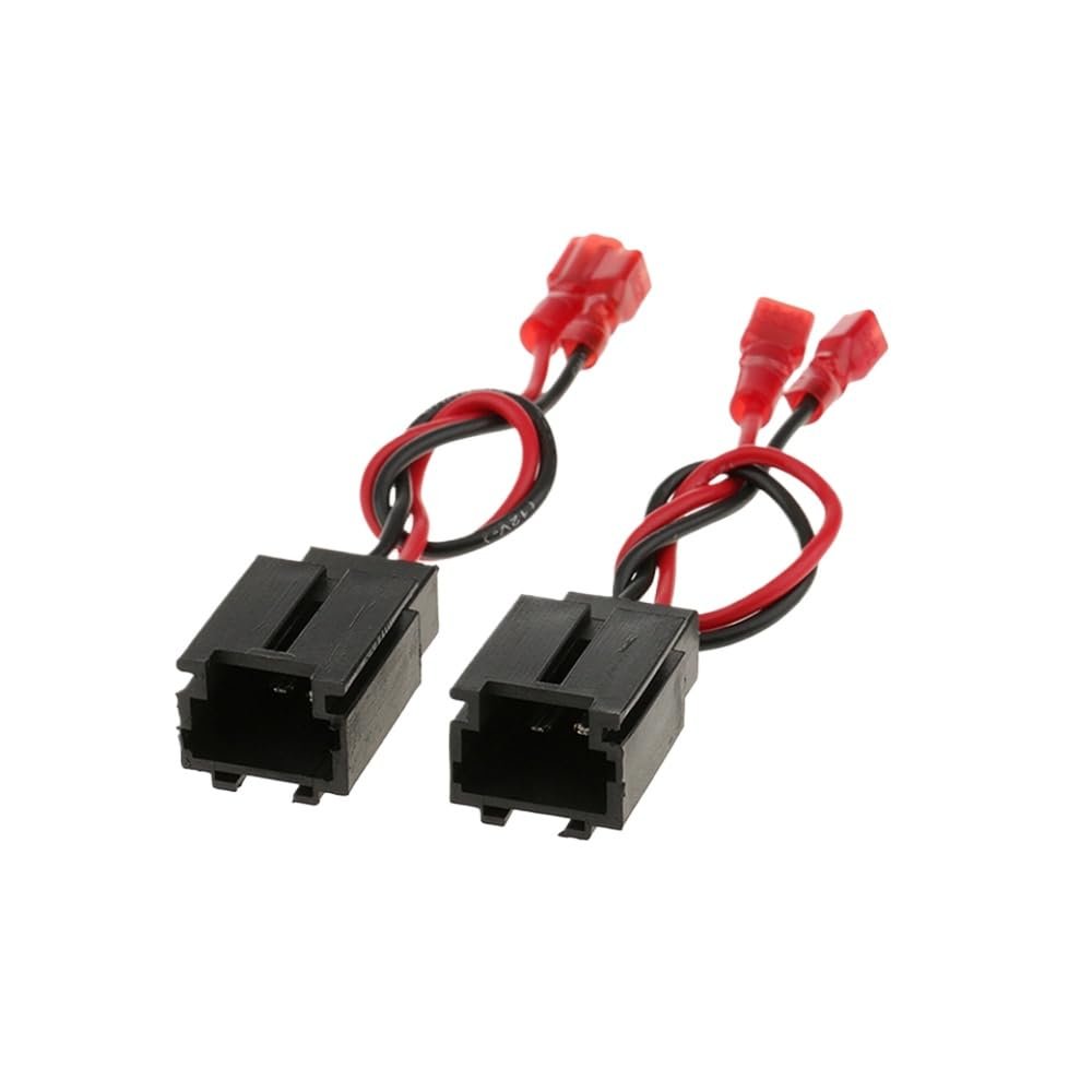 2pcs Speaker Wire Harness Adapter Plug Connector Compatible with C2 206 for Audio System 1999 to 2015 Models