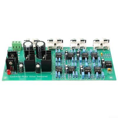 Electronic 3-Way Audio Crossover Board with Adjustable Frequency Points, 6-Channel Stereo Output for Treble/Midrange/Bass