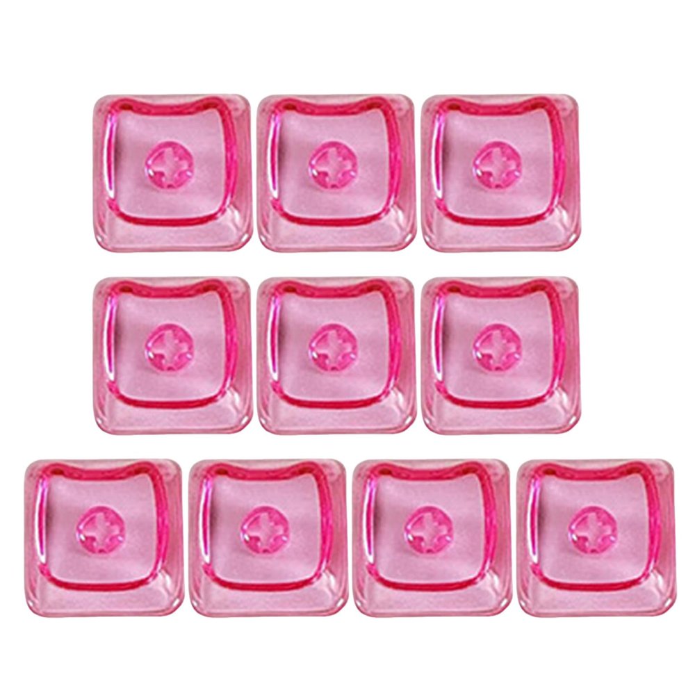 10Piece Translucent Color Keycaps for Mechanical Keyboard Keycap with X Stem for Customizable Backlits Layouts Transparent PC Keycaps Set