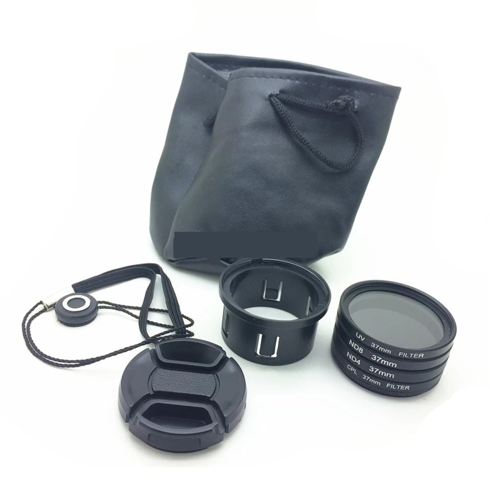 37 Filter Kit UV + CPL + ND4 + ND8 + Adapter Ring Tube + Lens Cap for Phantom 3 Excellent