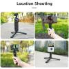 Compatible for DJI Pocket, Compatible for Insta360 Universal Aluminum Tripod Grip, Portable Travel Tripod for Action Cameras(Large) view 3