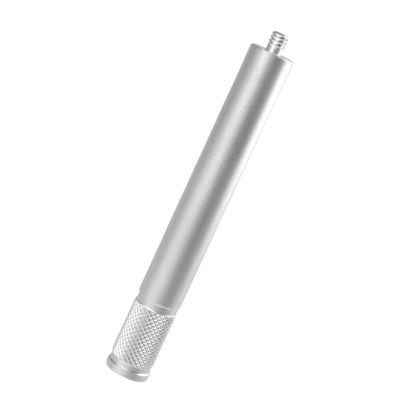 4.53in Extension Rod for Tripods and Monopods 1/4Inch Threaded Bottom Mounting Hole Aluminum Alloy Tripod Extension Rod